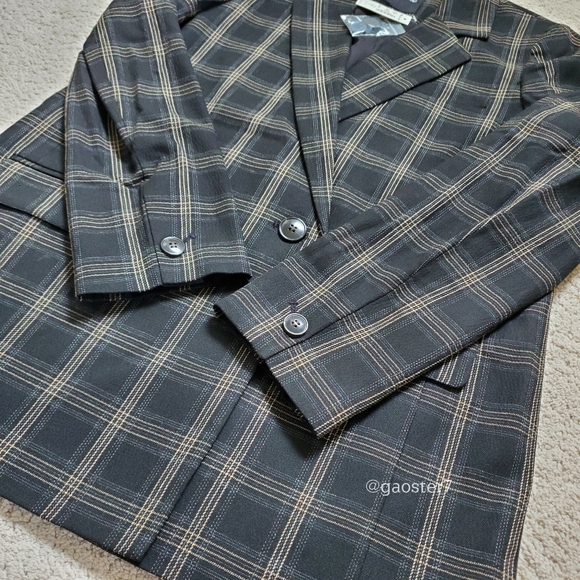 Madewell Caldwell Double-Breasted Blazer in Seaton Plaid - Picture 10 of 12